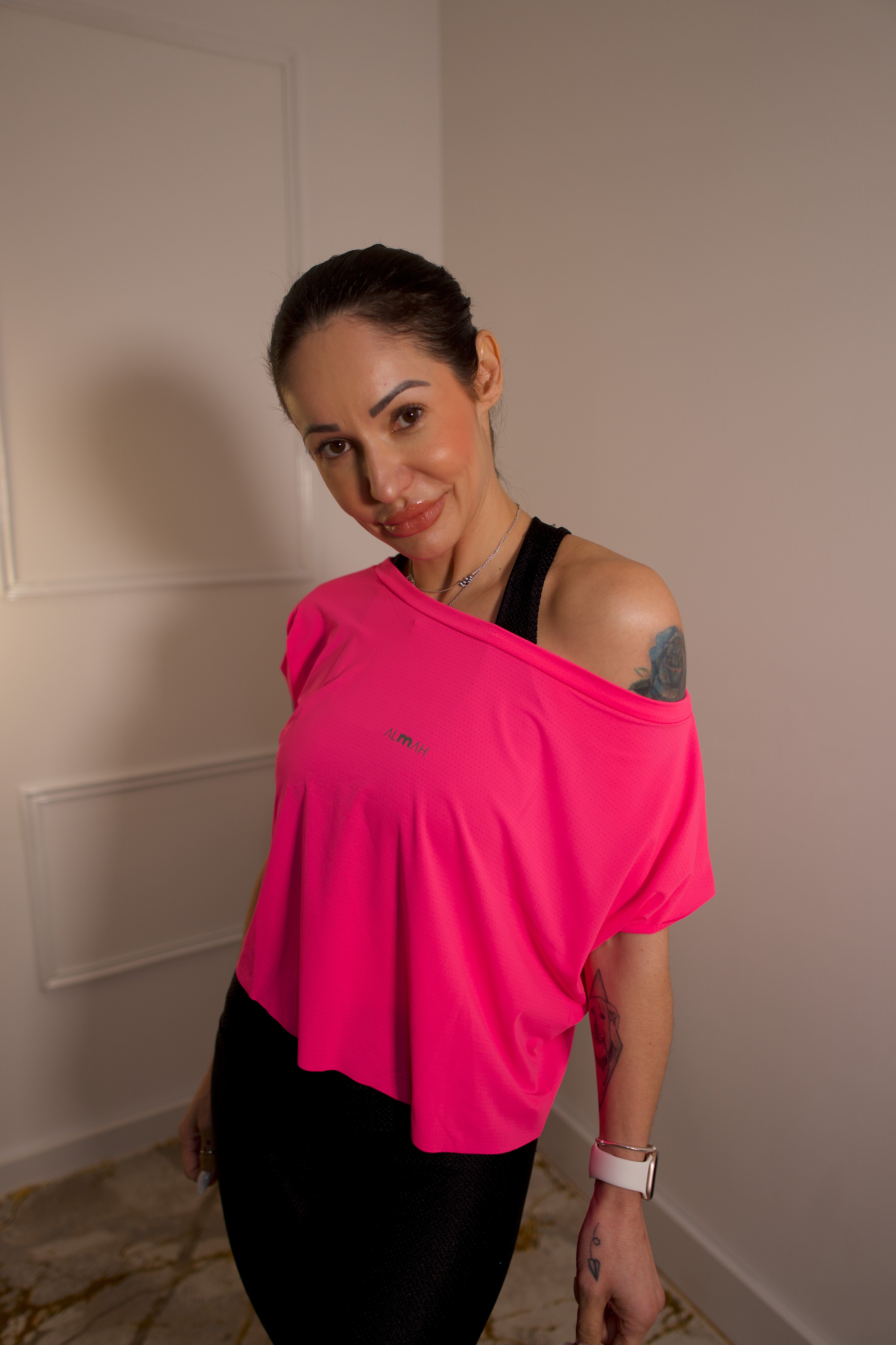 T-Shirt Cropped Rosa